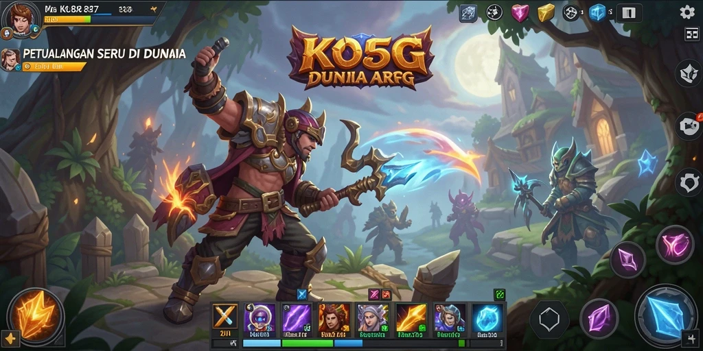Tampilan seru gameplay ARPG di KO857 dengan aksi mendebarkan.