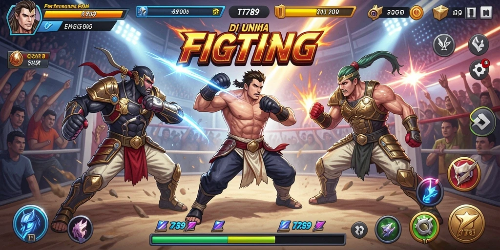Gameplay intens dan seru dalam pertarungan TT789.