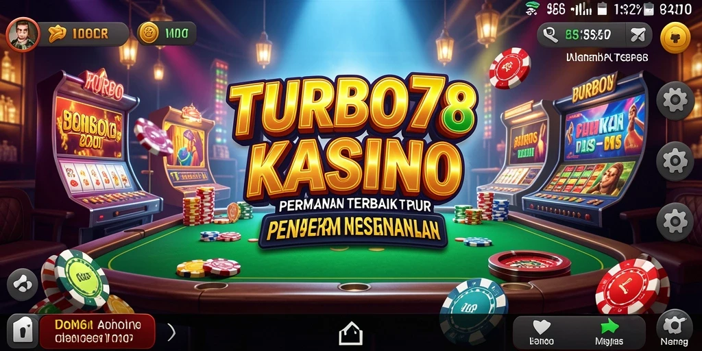 Screenshot utama TURBO78 menampilkan gameplay Kasino yang menarik dan penuh aksi.