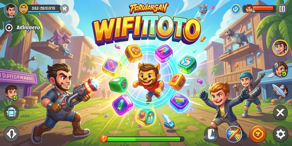 Screenshot WIFITOTO menampilkan gameplay menyerupai petualangan yang seru dan penuh warna.